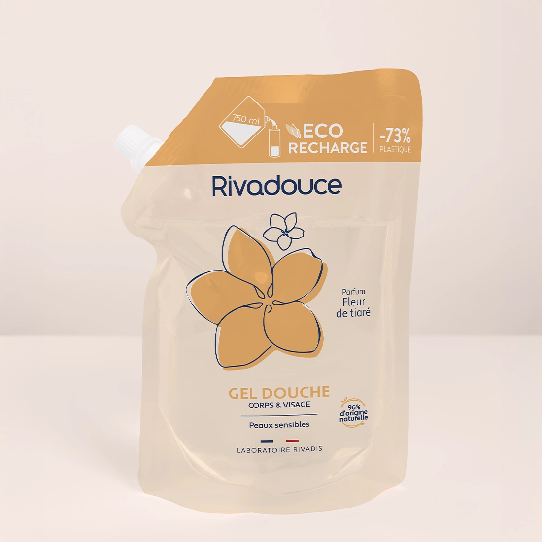 ECO-RECHARGE GEL DOUCHE FLEUR DE TIARÉ 750ML